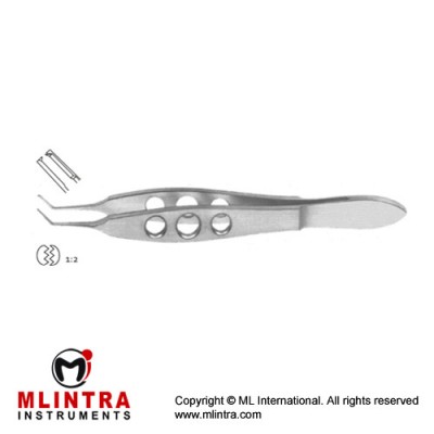 McPherson Suture Tying Forcep Angled - 1 x 2 Teeth with Tying Platform Stainless Steel, 10 cm - 4" Tip Size 0.4 mm McPherson Suture Tying Forcep Angled - 1 x 2 Teeth with Tying Platform Stainless Steel, 10 cm - 4" Tip Size 0.4 mm